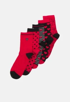 Anna Field 5 Pack - Sokken - Red/Black