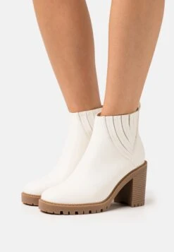 Anna Field Enkellaarsjes Met Hoge Hak - White