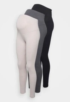 3 Pack - Legging - Black/Beige/ Grey -Anna Field 10823db8eedb45caae40d03c95094fc7