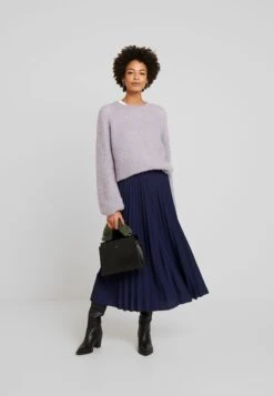 Anna Field Plisse A-Line Midi Skirt - A-Lijn Rok - Maritime Blue -Anna Field 209f8122023c493e962f16a4f655345c