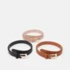 Anna Field 3 Pack - Riem - Black/Cognac/Pink -Anna Field 262963ffe68d4cd9bf15ce9d981d1269