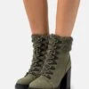 Anna Field Leather - Veterboots - Khaki -Anna Field 283222486e4646088b39a1d02261ec50