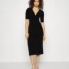 Center Front Knot Low Midi Dress - Jurk - Black -Anna Field 29159a72077440648f9a97ad63b9c079