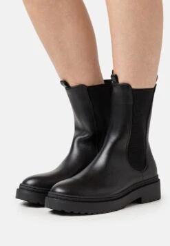 Enkellaarsjes Met Plateauzool - Black