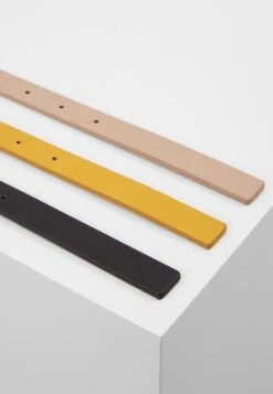 Anna Field 3 Pack - Tailleriem - Black/Yellow/Taup -Anna Field 32bda4e02b00493ba900a2850980ed28