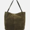 Anna Field Leather - Handtas - Khaki -Anna Field 4fe33866136c4a0ab8fe51b79aefe216
