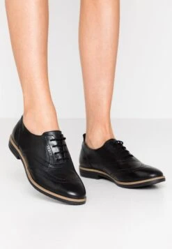 Anna Field Leather- Veterschoenen - Black