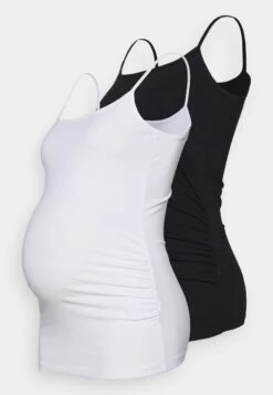 2 Pack - Top - White/Black -Anna Field 66fd7135876a4340b0e97a0b59a865cc