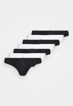 Anna Field Georgina 7Pp Thong Cotton - String -Black/White -Anna Field 6aea1dd502964fdd8c8e2e8eed194e69