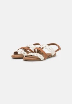 Anna Field Sandalen - White/Cognac -Anna Field 6bb6bbf3e11e42a18df82cbc2123f0bc