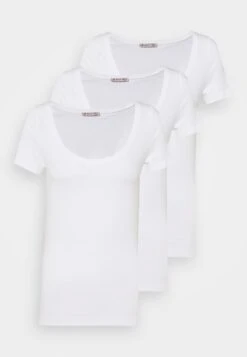 Anna Field 3 Pack - T-Shirt Basic - White -Anna Field 761f2bf994f04694bdad134d50a5d03f