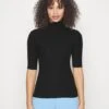 Slim Turtleneck Half Sleeves - T-Shirt Basic - Black -Anna Field 7c48fa9838f64079a40f1cbf373281c0