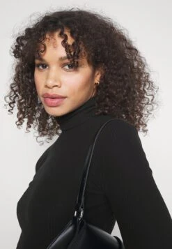 Slim Turtleneck Half Sleeves - T-Shirt Basic - Black -Anna Field 7cde3167512044329e16730351551e33