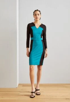 Anna Field Jerseyjurk - Black/Dark Green -Anna Field 9d999fd459b042e8830acf5982f327b7