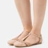 Anna Field Leather- Ballerina'S Met Enkelbandjes - Beige -Anna Field c90f19bac6c24b9b8c960b813ffbf34a