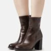 Anna Field Leather - Enkellaarsjes Met Hoge Hak - Brown -Anna Field ec6e362577574e739188396b5e9d47f4