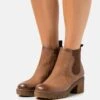 Anna Field Leather Winter Boot - Korte Laarzen - Brown -Anna Field f001cb0f6fab461ab721f08dcf21c147