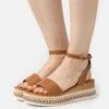 Anna Field Sandalen Met Plateauzool - Cognac -Anna Field f44d0b9848ca4b83b66941485090118f